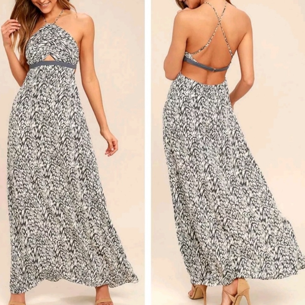 NEW Kennington Cutout Animal Leopard Maxi Dress